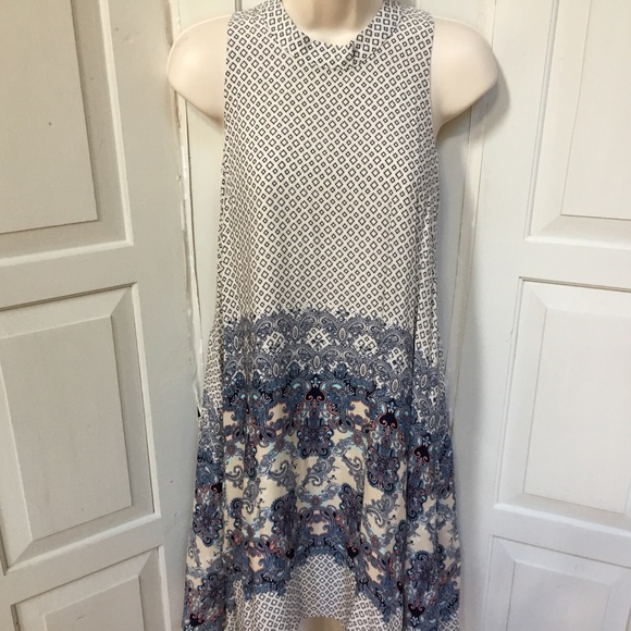 Francesca's Alya Paisley Boho Sleeveless Dress - Picture 3 of 14